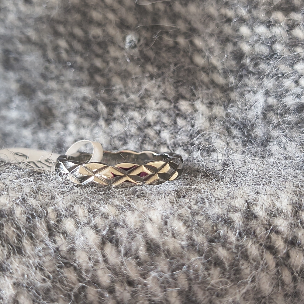 Silver and Gold Two-Tone Ring